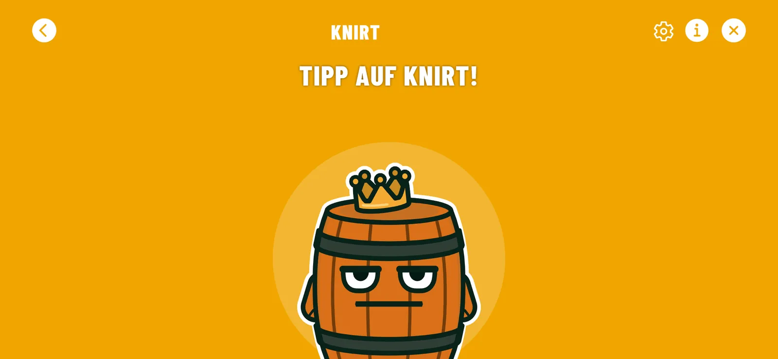 Einer ist der Knirt. App-Ansicht