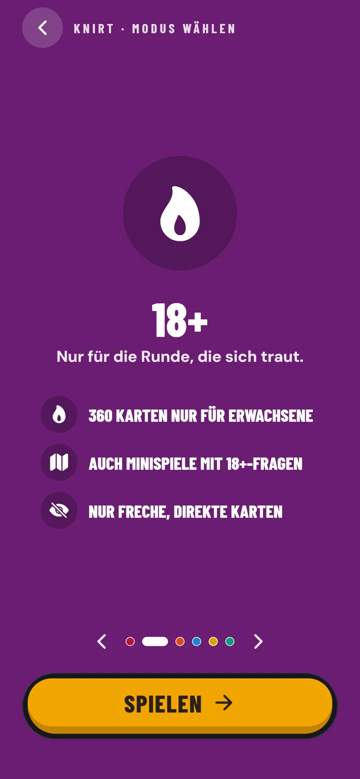 18+: Knirt-Modus in der App